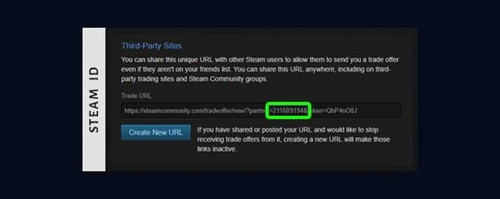 Przewodnik trade URL Steam