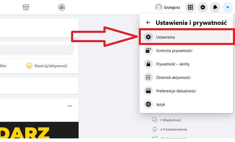 Wylogowanie z Facebooka na telefonie