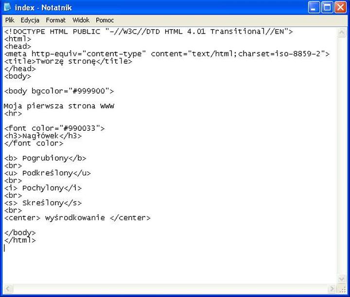 Poradnik krok po kroku HTML i CSS