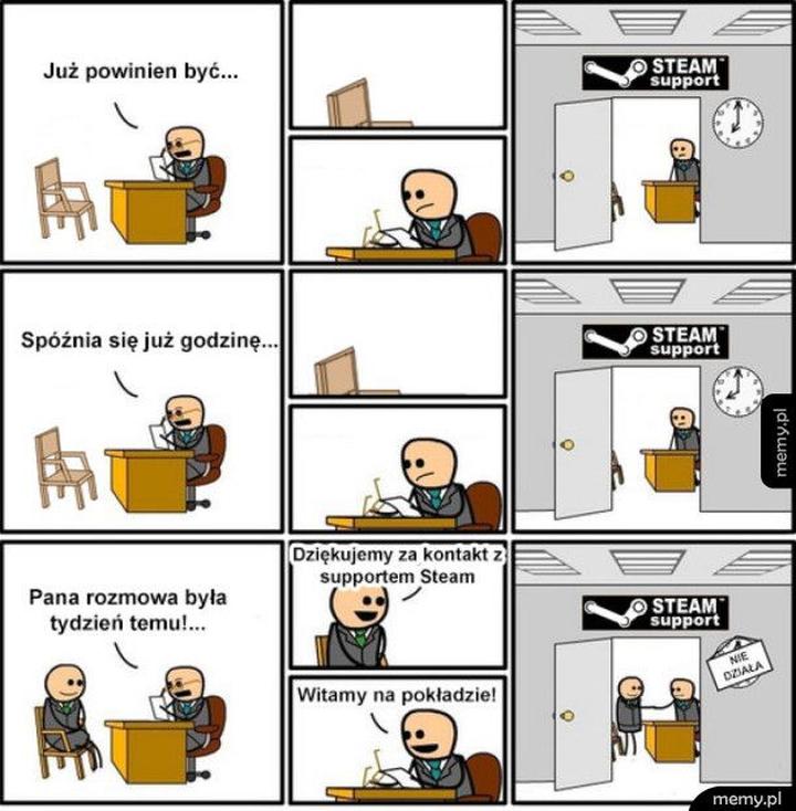 Wsparcie techniczne Steam